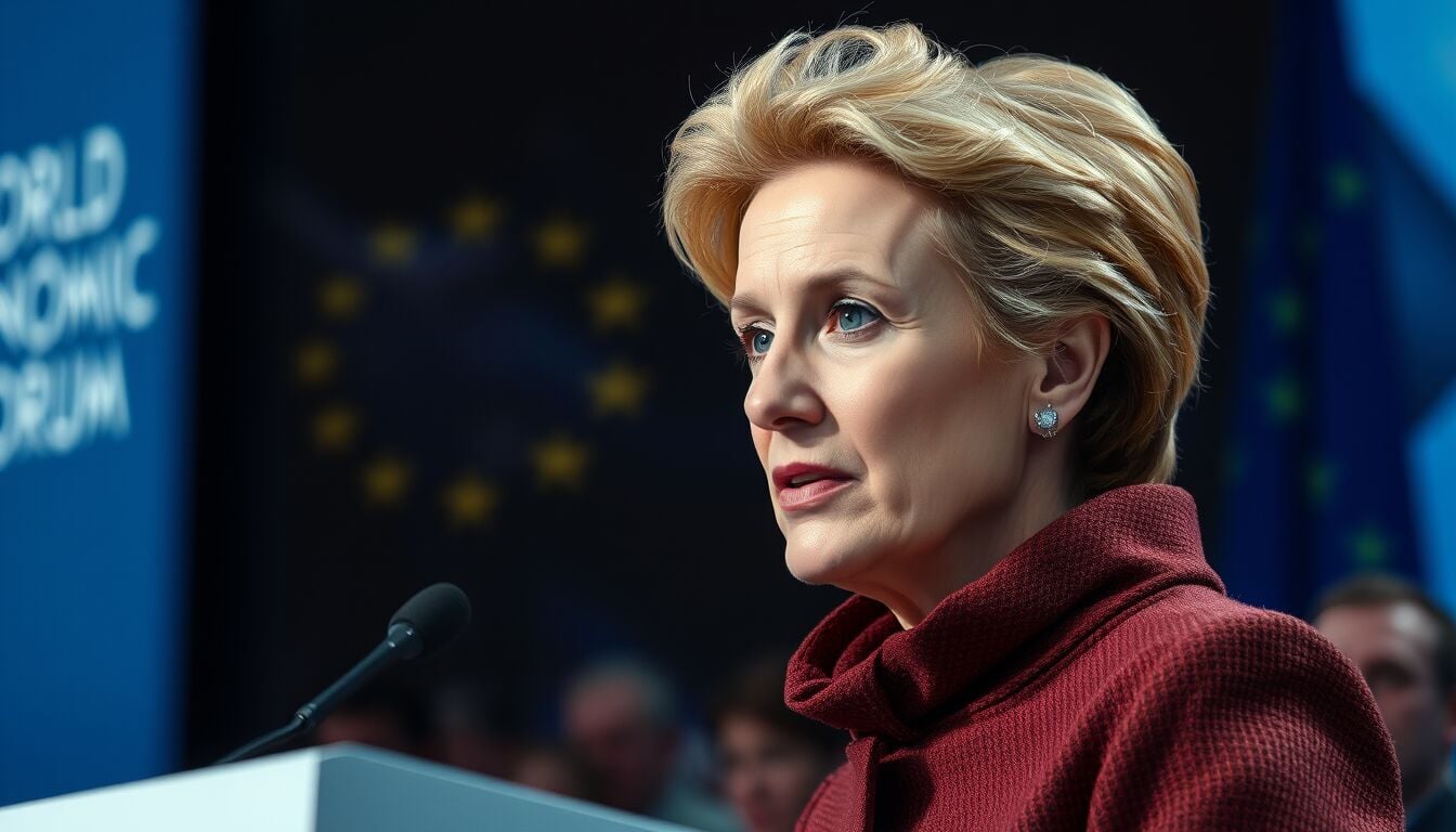Von der Leyen a Davos sorprende tutti apre all’America e striglia l’Europa sul caso Groenlandia