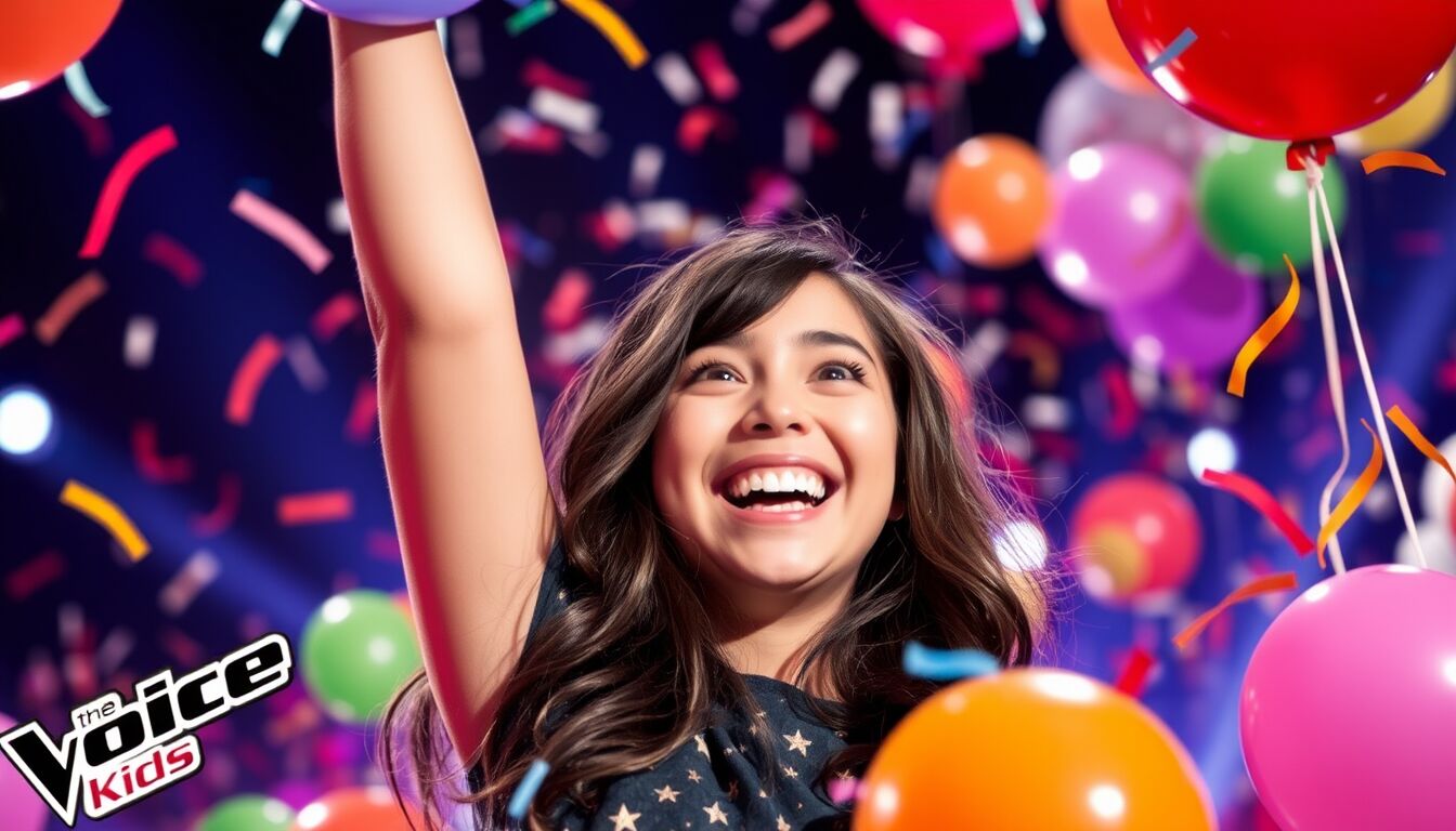 Antonella Clerici esulta per il trionfo di The Voice Kids