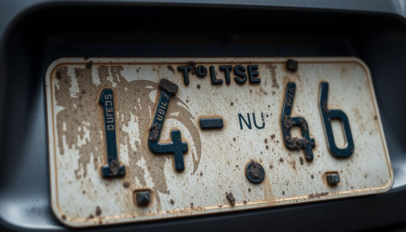 Polizia stradale, quando la targa sporca comporta una multa salata