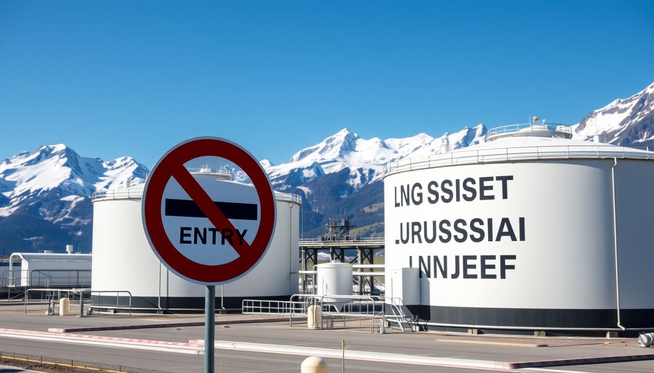 Svizzera introduce stop alle importazioni di gas naturale liquefatto russo