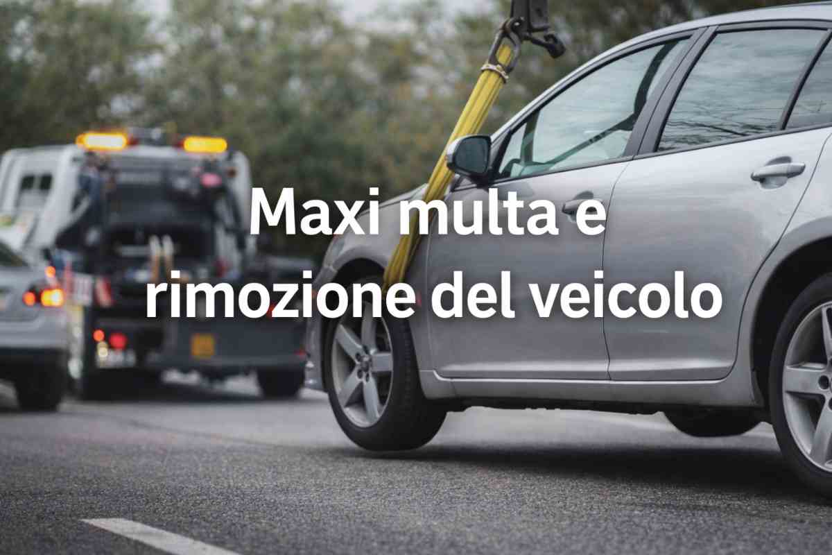 multa e rimozione veicolo se dormi in auto