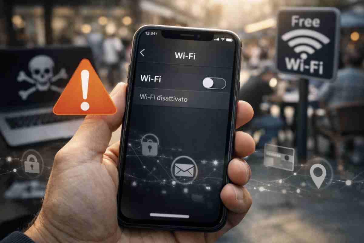 Quando il Wi-Fi resta acceso, lo smartphone continua a cercare reti disponibili in modo costante, anche mentre cammini per strada