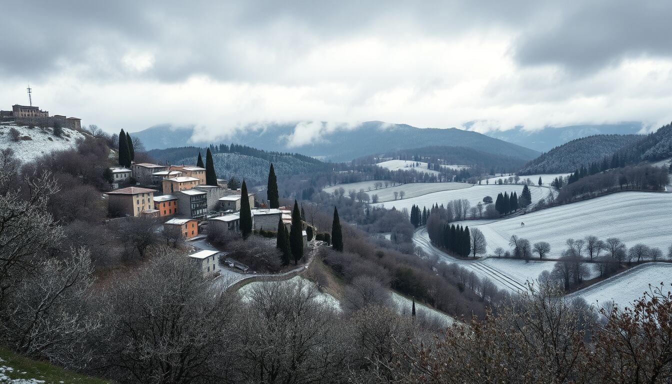 Meteo Italia, colpo di coda invernale con neve in collina e venti forti prima di Pasqua
