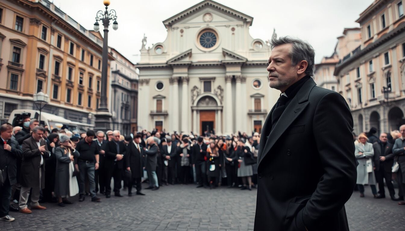 Renato Zero guida l’ultimo saluto a Enrica Bonaccorti tra folla commossa e omaggio degli amici