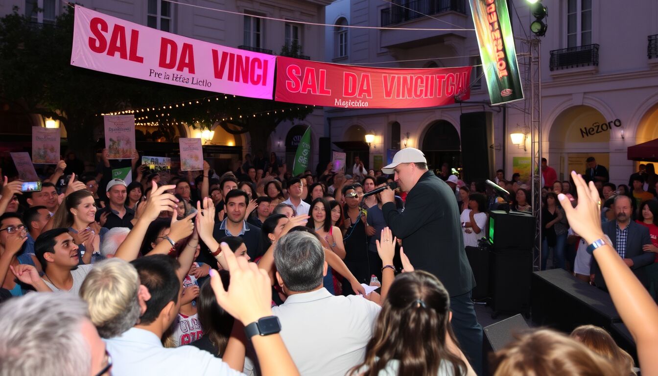 Sal Da Vinci trascina il centro di Napoli tra musica e folla