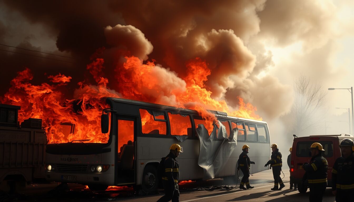 Svizzera, autobus avvolto dalle fiamme a Kerzers: bilancio di morti e feriti dopo gesto estremo