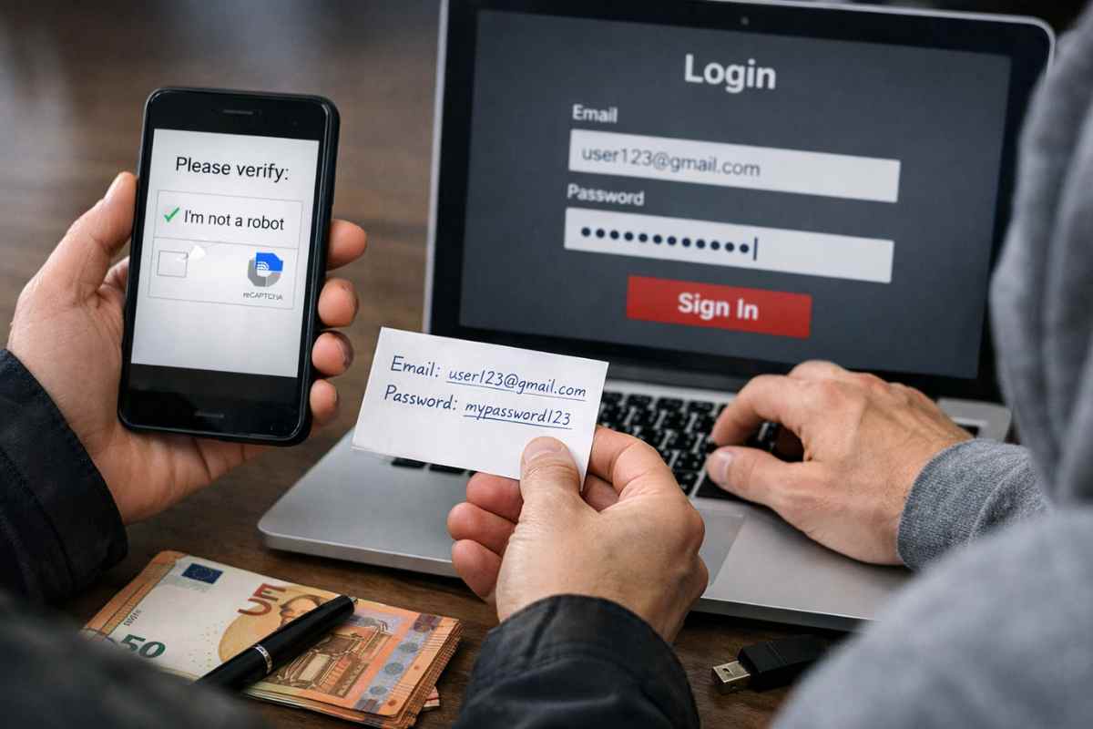 Ti fanno verificare l'identità, "Non sono un robot" ma gli stai cedendo le tue credenziali: è una truffa - Webnews.it