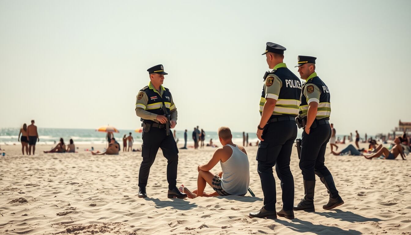 Coppia di turisti fa sesso in spiaggia a Rimini sotto gli occhi dei bagnanti e interviene la polizia