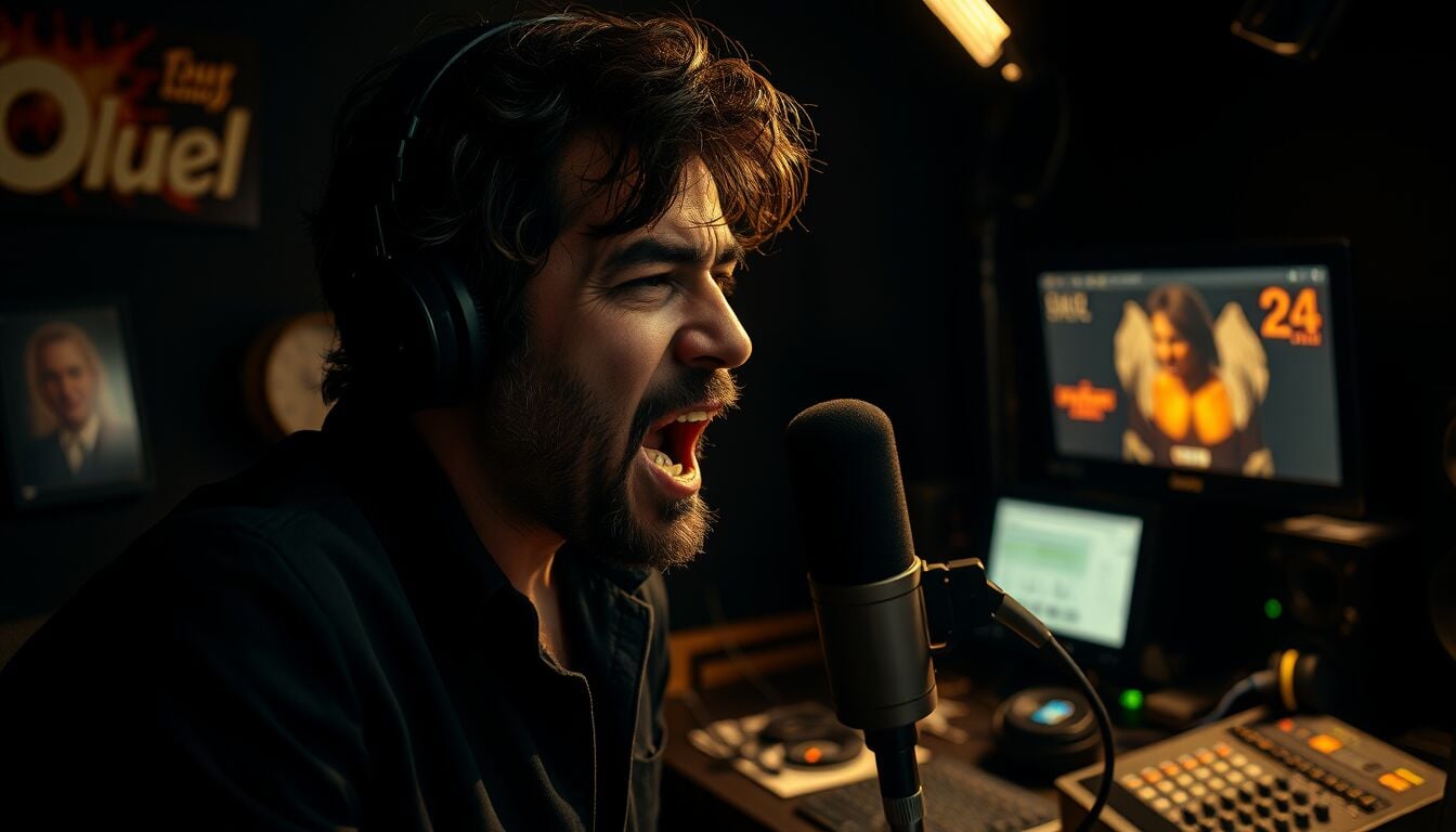 Fabrizio Corona provoca Meloni e Belen nello show Falsissimo