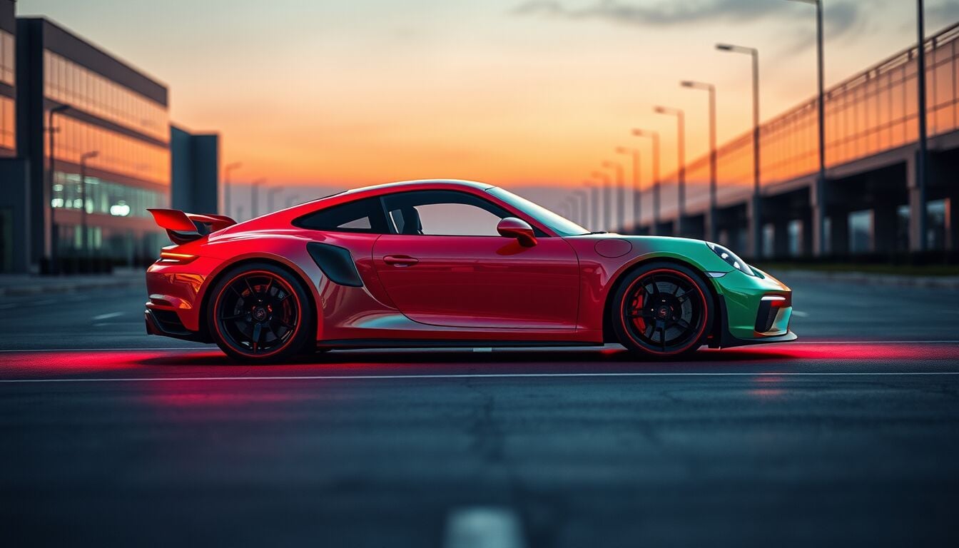 Porsche presenta carrozzeria intelligente che cambia colore all’istante e rivoluziona la personalizzazione auto