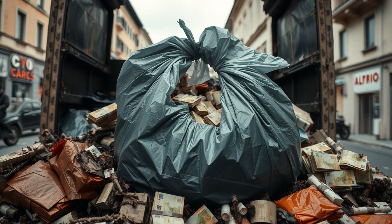 Trieste, 7mila euro buttati tra i rifiuti: carabinieri li rintracciano e salvano in discarica