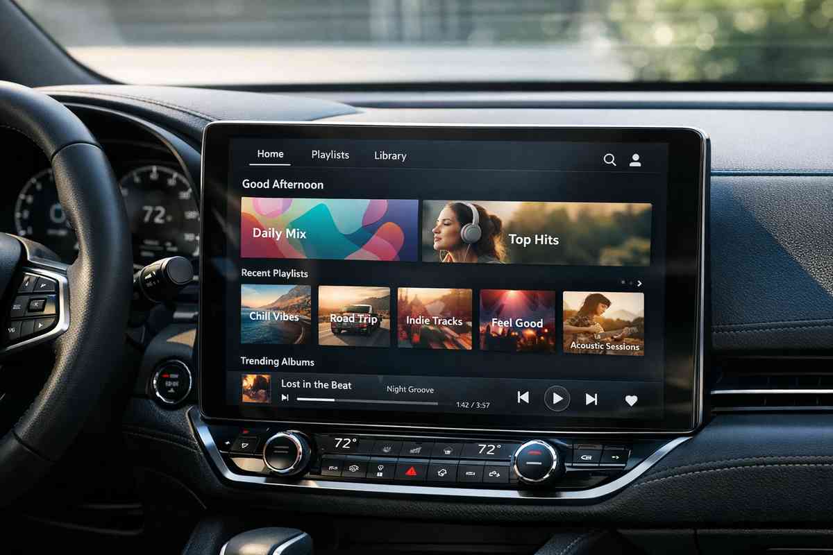 Android Auto ridisegna le app musicali: come cambiano Spotify, YouTube Music e Amazon Music in auto