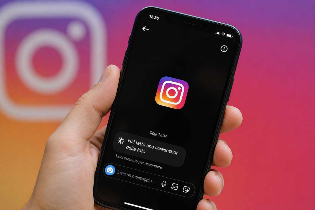 Instagram, notifica screenshot - Webnews.it