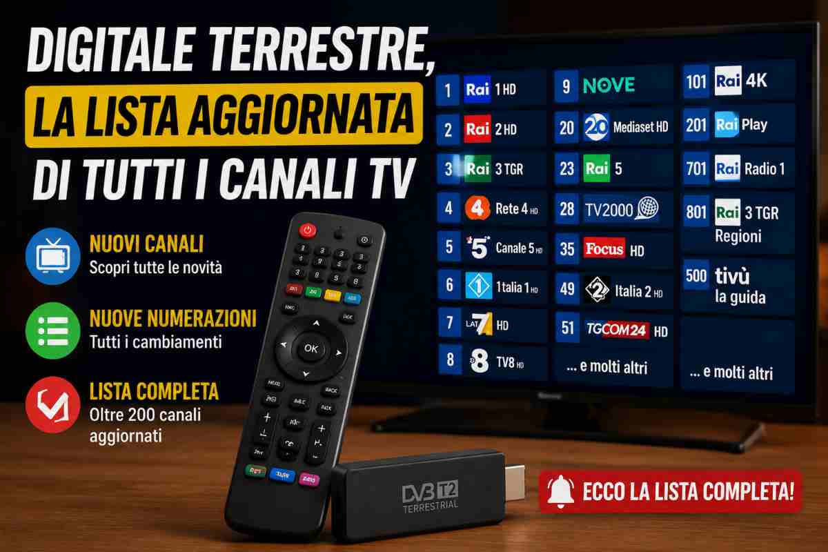 Canali, lista aggiornata - Webnews.it