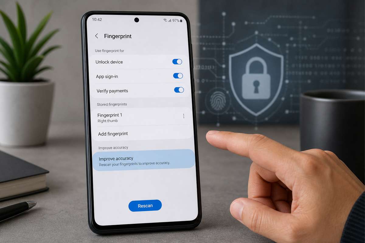 Samsung porta su Galaxy S25 FE la nuova scansione avanzata delle impronte con One UI 8.5