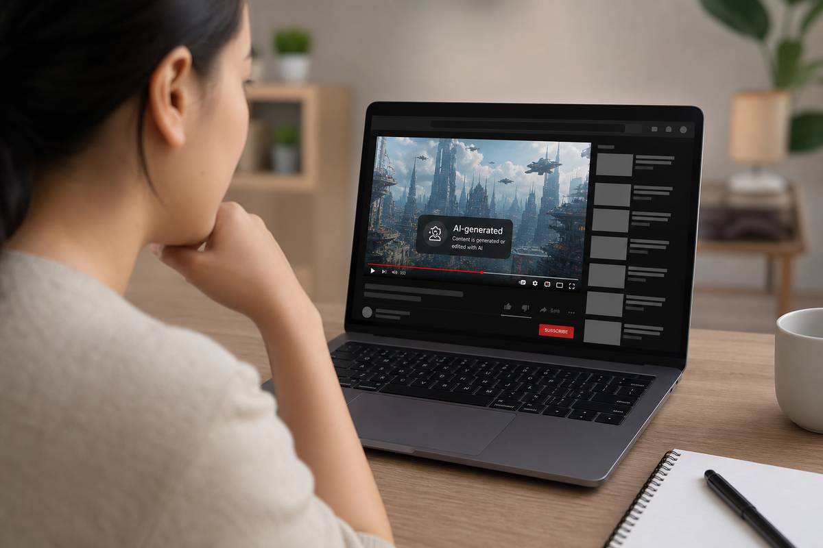 YouTube etichetterà automaticamente i video generati dall’AI: stretta sulla trasparenza dei contenuti