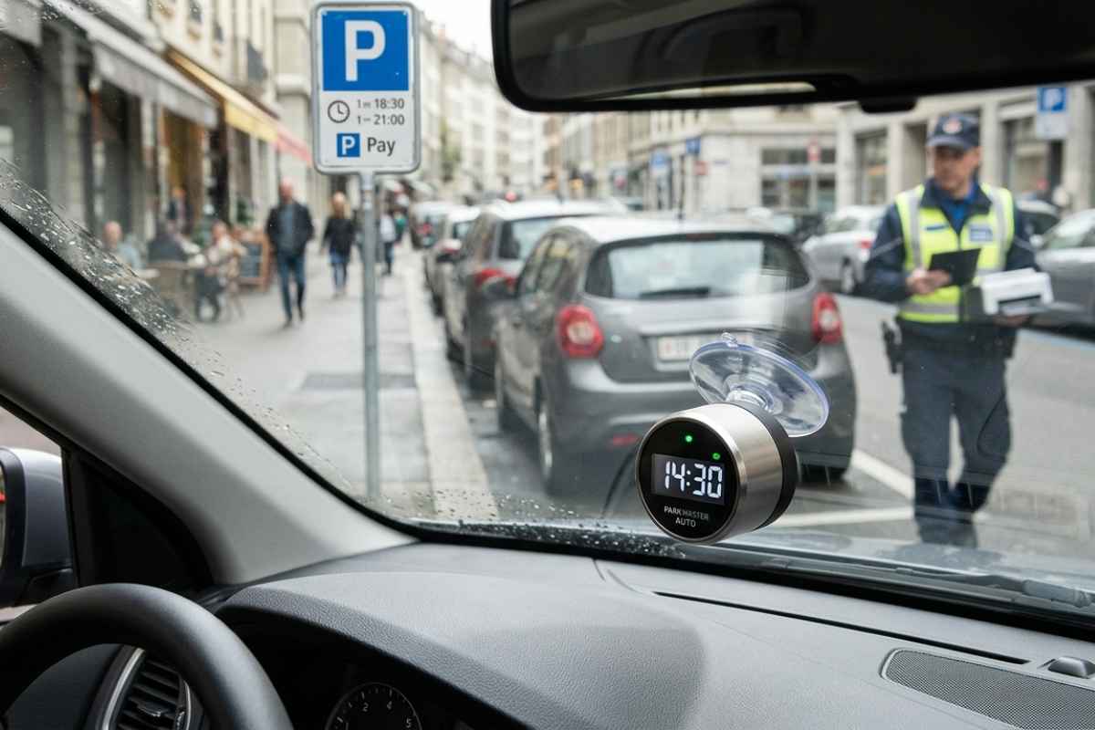 Mai più multe per divieto di sosta: il mini disco di parcheggio intelligente imposta automaticamente il tempo-webnews.it