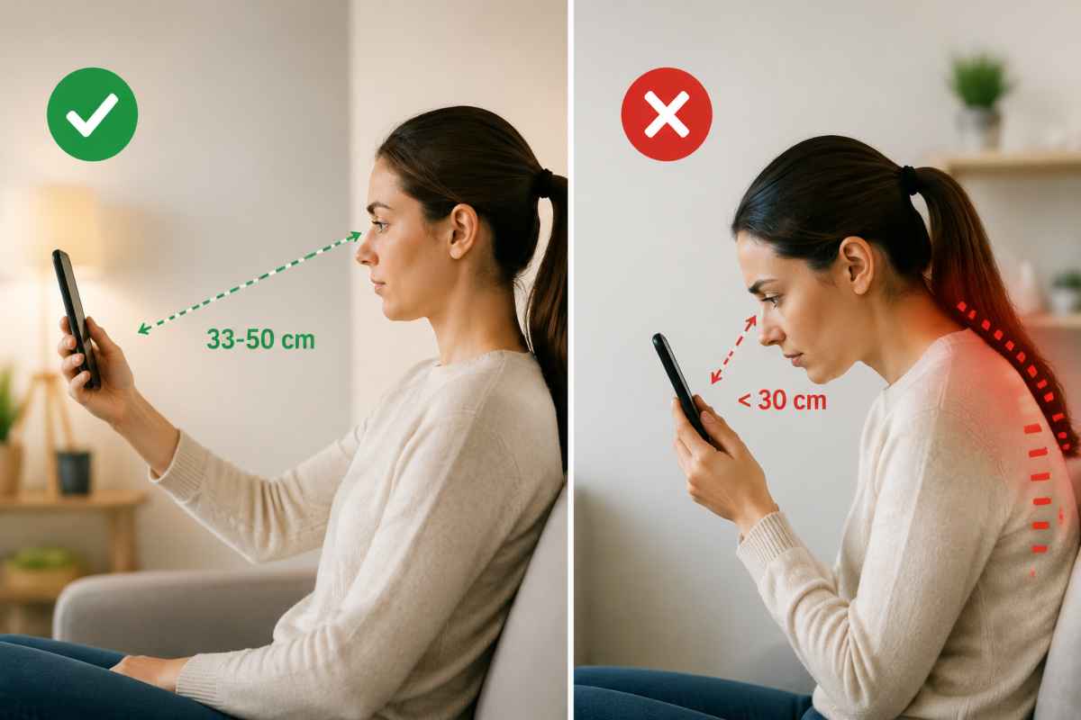 Distanza corretta smartphone - Webnews.it