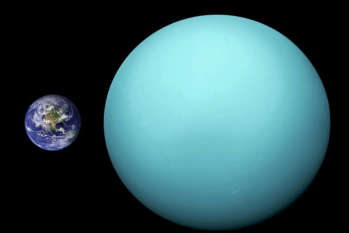 Il Pianeta Urano nella sua classica colorazione azzurra