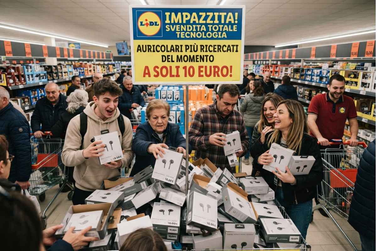 LIDL è impazzita, svendita su tutta la tecnologia: gli auricolari più ricercati del momento a 10 euro-webnews.it