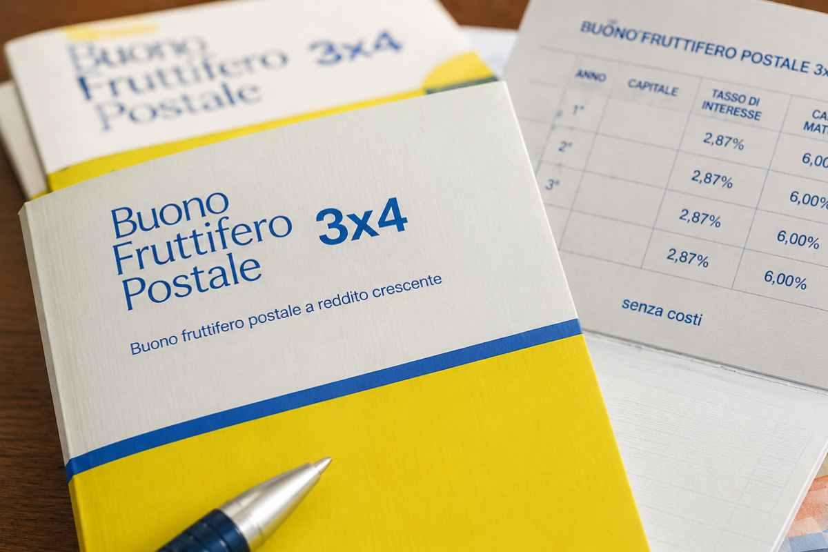 Buono Postale 3X4: 2,87% sul reddito e un 6% extra, moltiplichi il Capitale senza costi-webnews.it