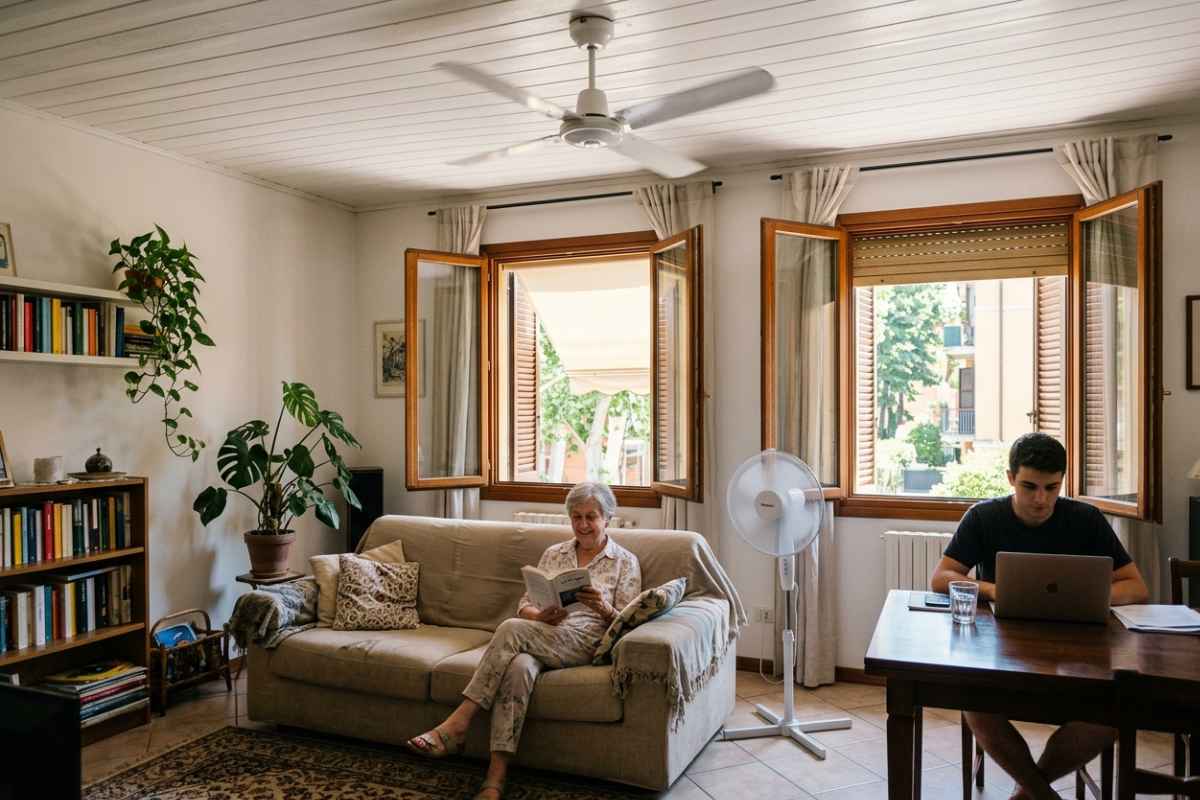 Casa fredda senza condizionatore se usi correttamente il ventilatore: il trucco che salva l'estate